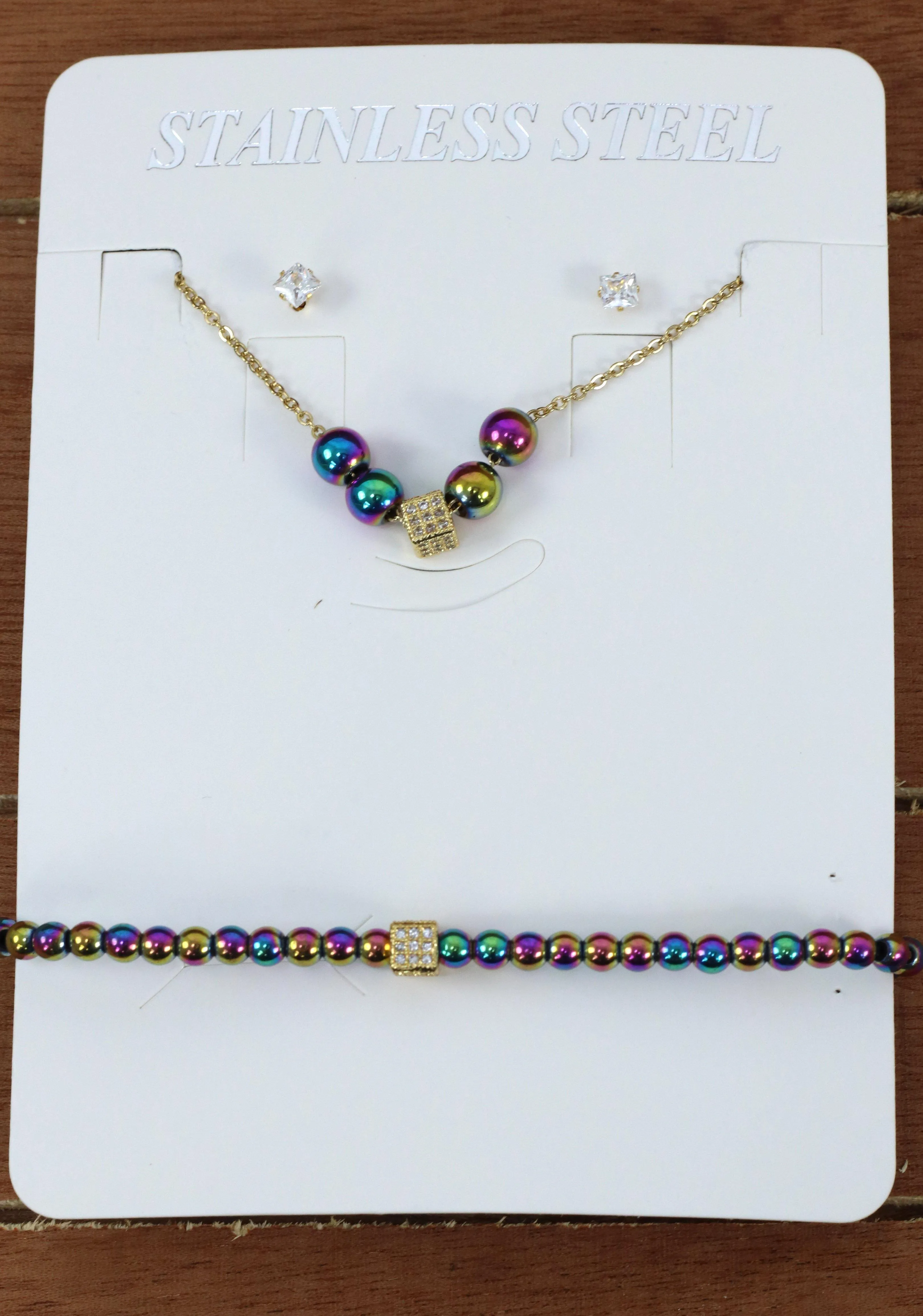 1091 Set Pantalla, Charms, Cadena y Pulsera