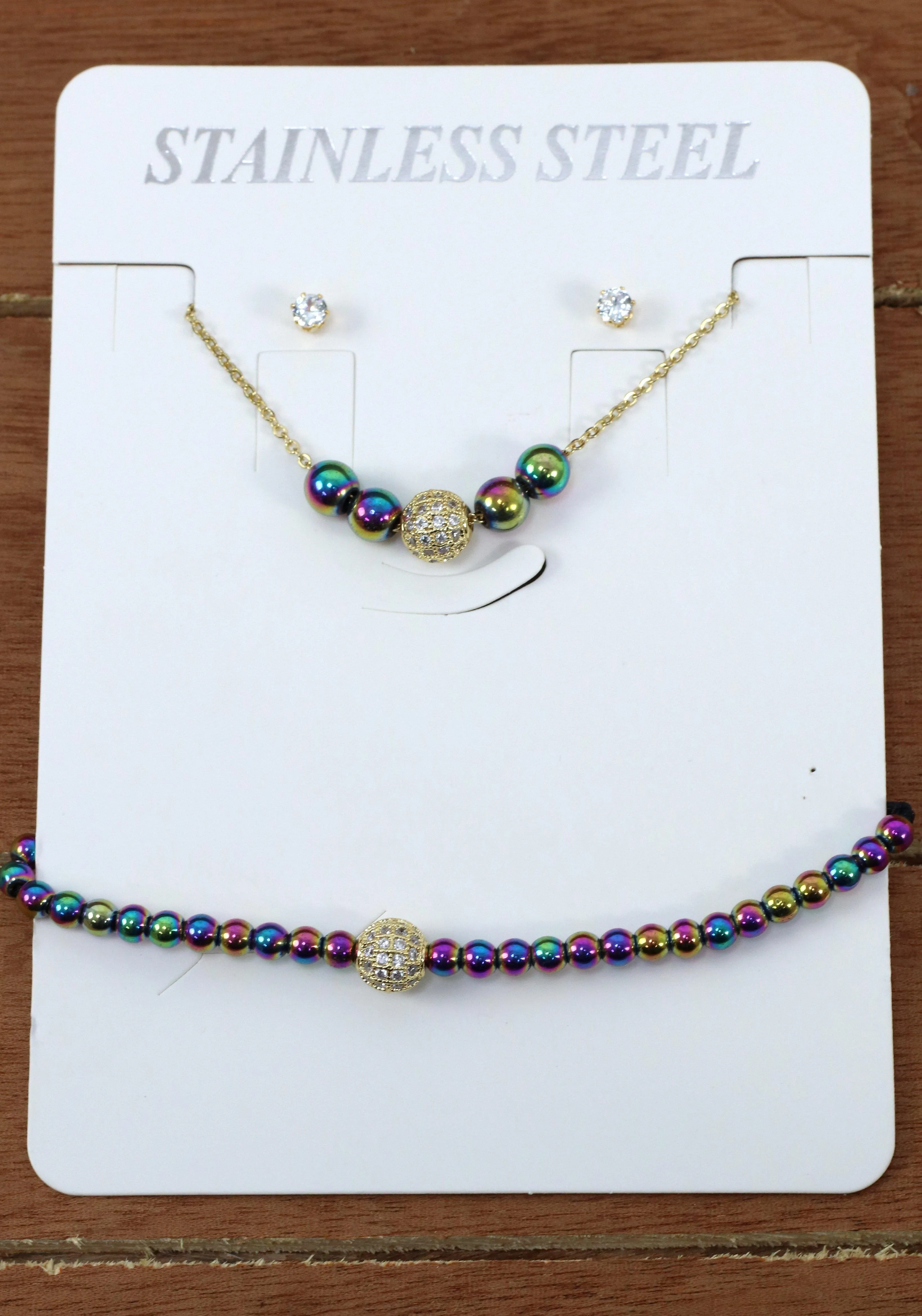 1091 Set Pantalla, Charms, Cadena y Pulsera