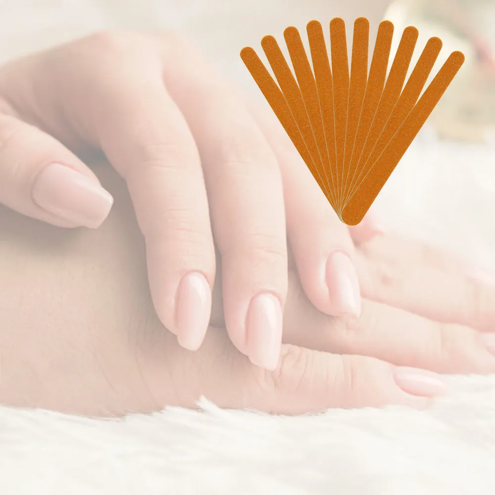 20 Pc Nail Files Emery Board 4.5" Double Sided Gel Manicure Pedicure Beauty Spa