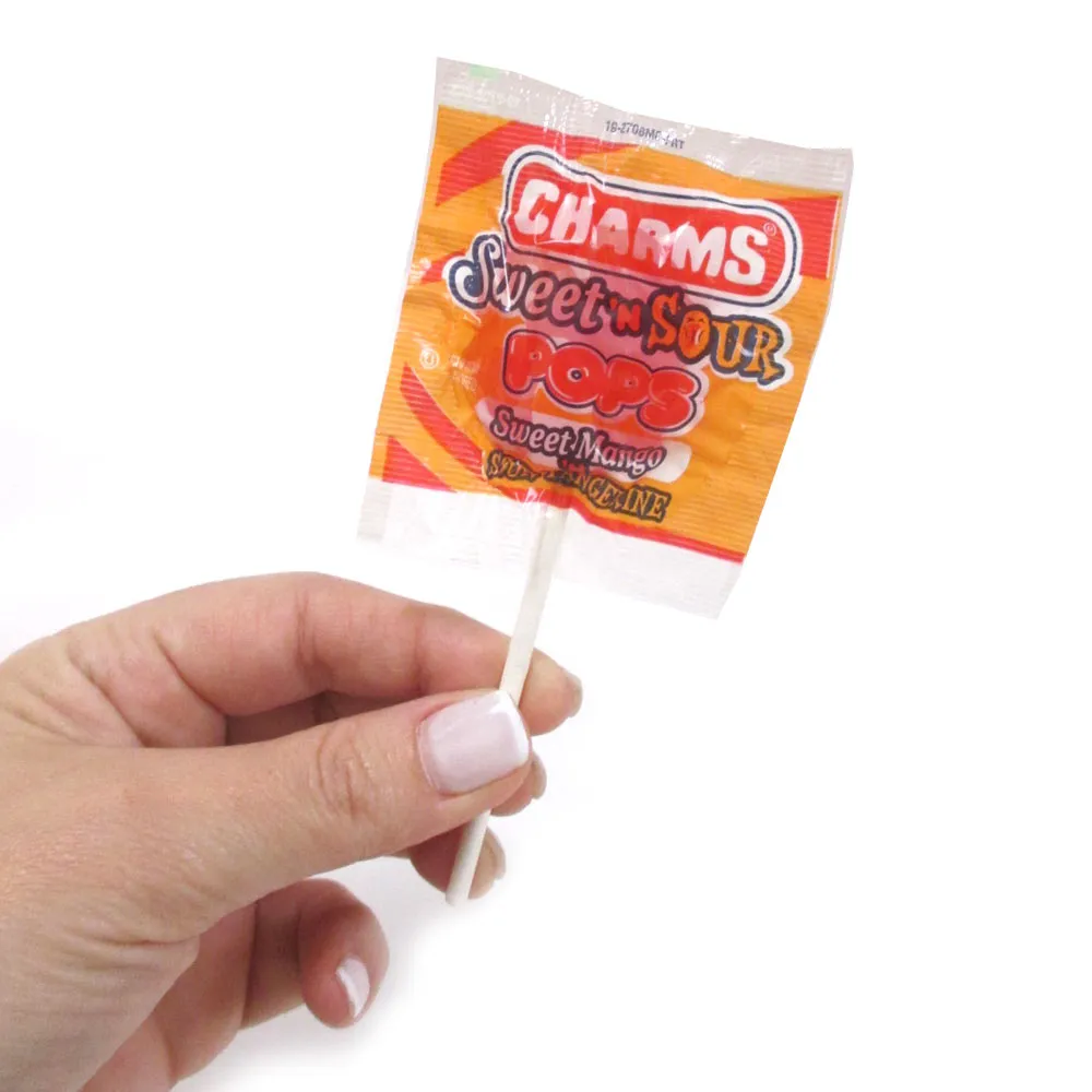 21 Pc Charms Lollipops Sweet N Sour Pops Sucker Stick Candy Lollypop Party Favor