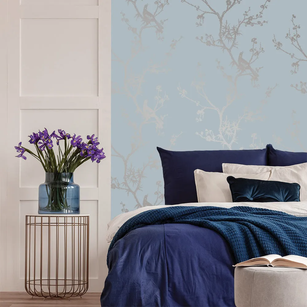 Bird Watching Peel and Stick Wallpaper By Cynthia Rowley