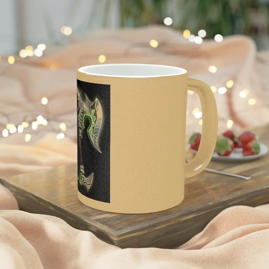 Bone Crusher Scythe Metallic Mug (Silver / Gold)