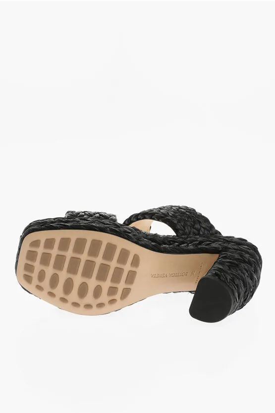 Bottega Veneta Braided Raffia Sandals