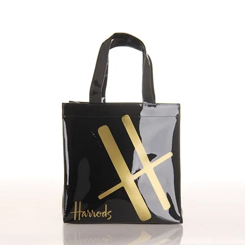 Fashion PVC Reusable Shopping Bag Women's Bag Eco Friendly London Shopper Bag Large Capacity Waterproof Handbag Shoulder Bag