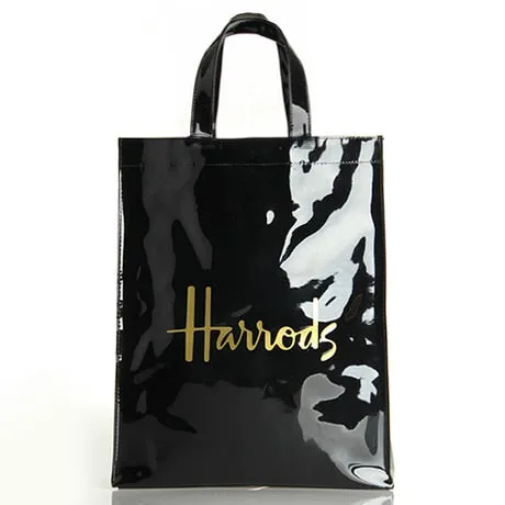 Fashion PVC Reusable Shopping Bag Women's Bag Eco Friendly London Shopper Bag Large Capacity Waterproof Handbag Shoulder Bag