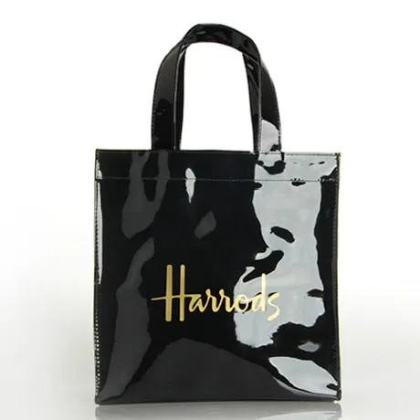 Fashion PVC Reusable Shopping Bag Women's Bag Eco Friendly London Shopper Bag Large Capacity Waterproof Handbag Shoulder Bag