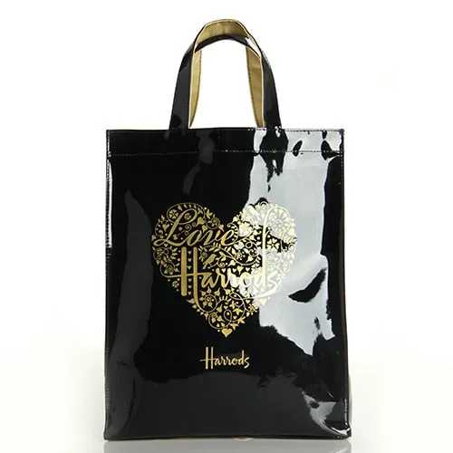 Fashion PVC Reusable Shopping Bag Women's Bag Eco Friendly London Shopper Bag Large Capacity Waterproof Handbag Shoulder Bag