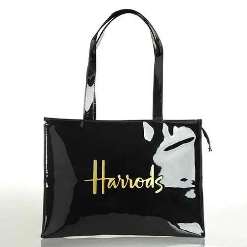 Fashion PVC Reusable Shopping Bag Women's Bag Eco Friendly London Shopper Bag Large Capacity Waterproof Handbag Shoulder Bag