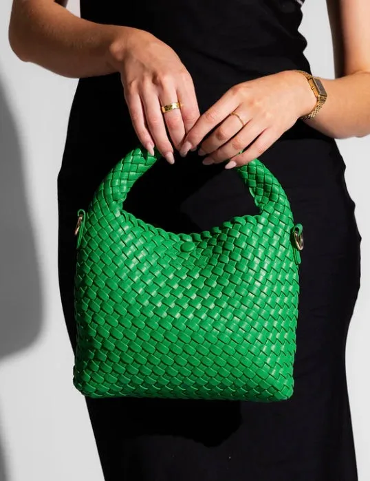 Gabby Mini Woven Shoulder Bag