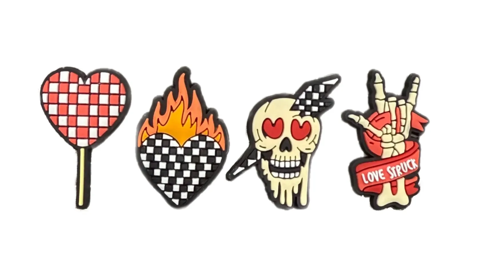 Kickin It Up - Heart Breaker Shoe Charms (4 charms)