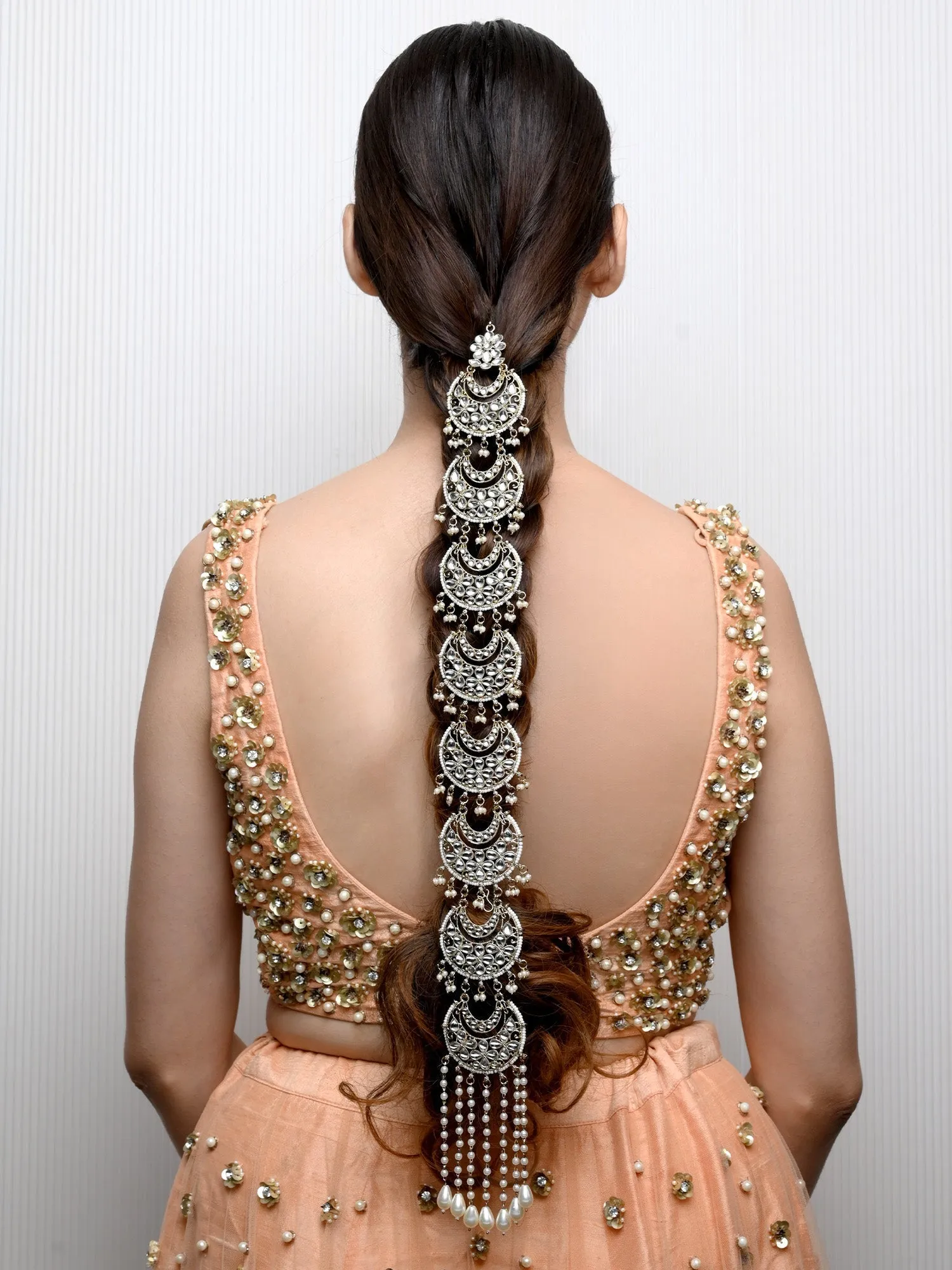 Mohik Ceam Braid Accessories In Kundan
