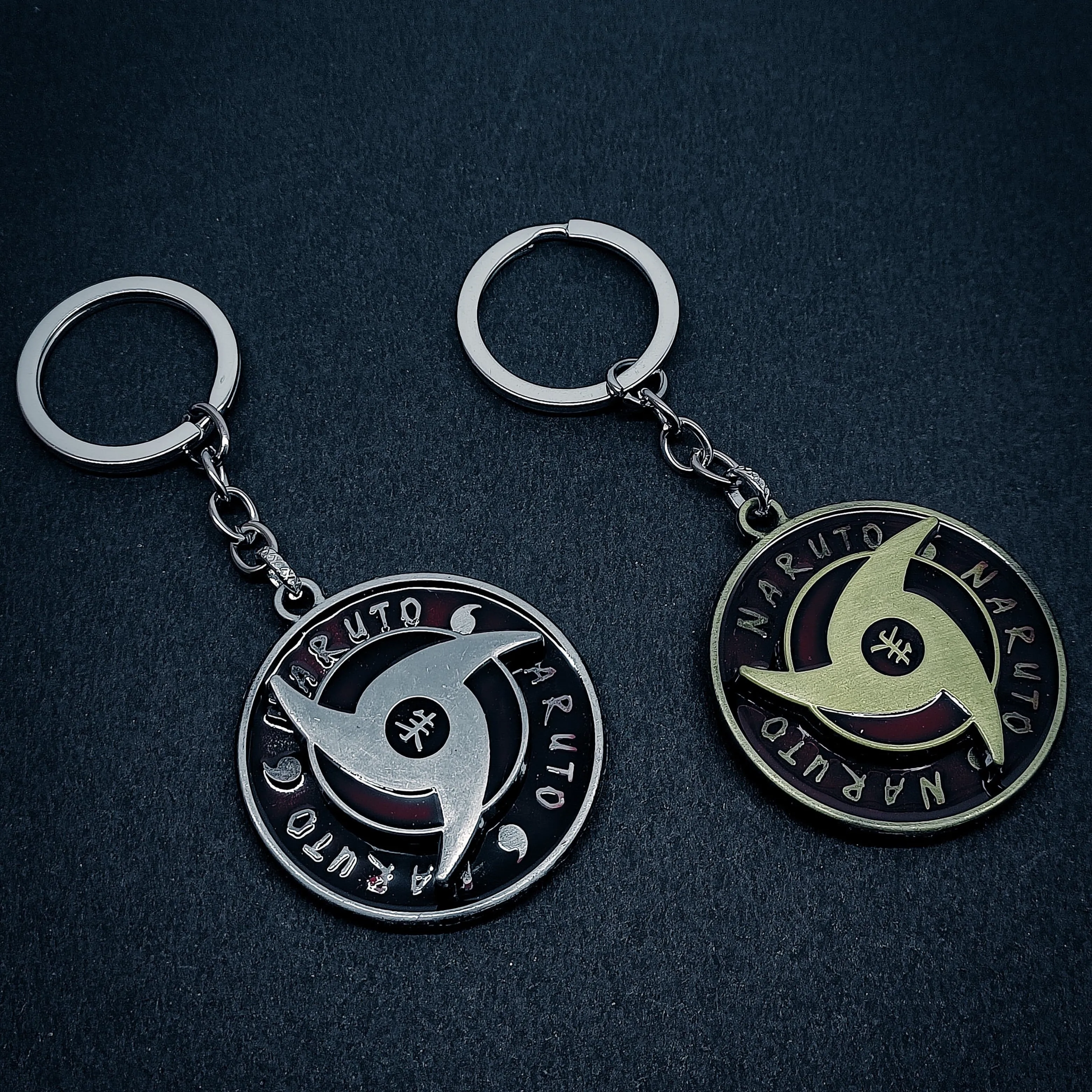 Naruto Anime | Sharingan Spinning Model D | Metal Keychain