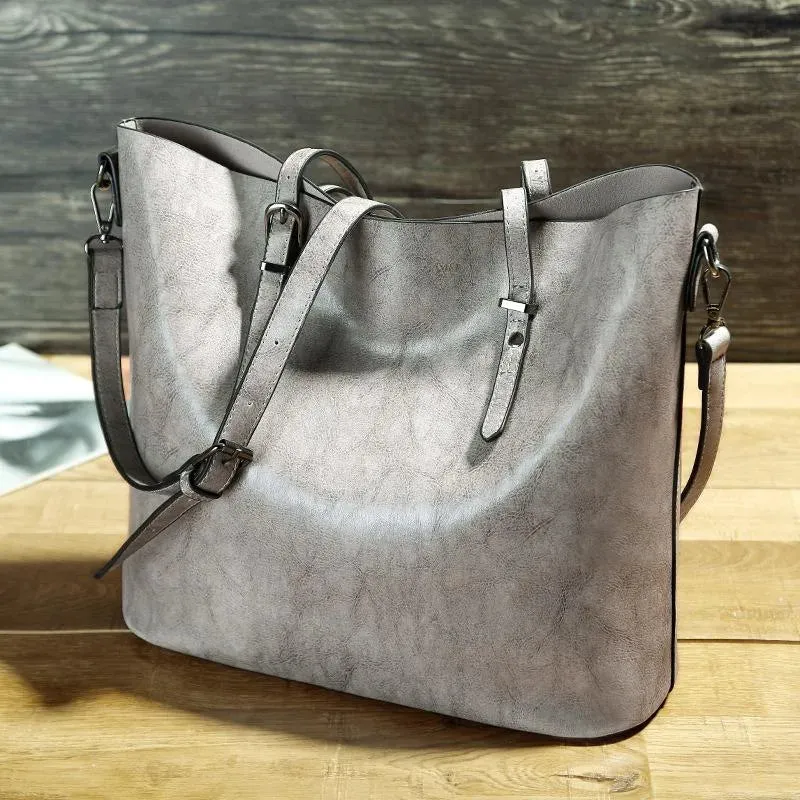 NICOLE | Vintage Faux Leather Shoulder Bag