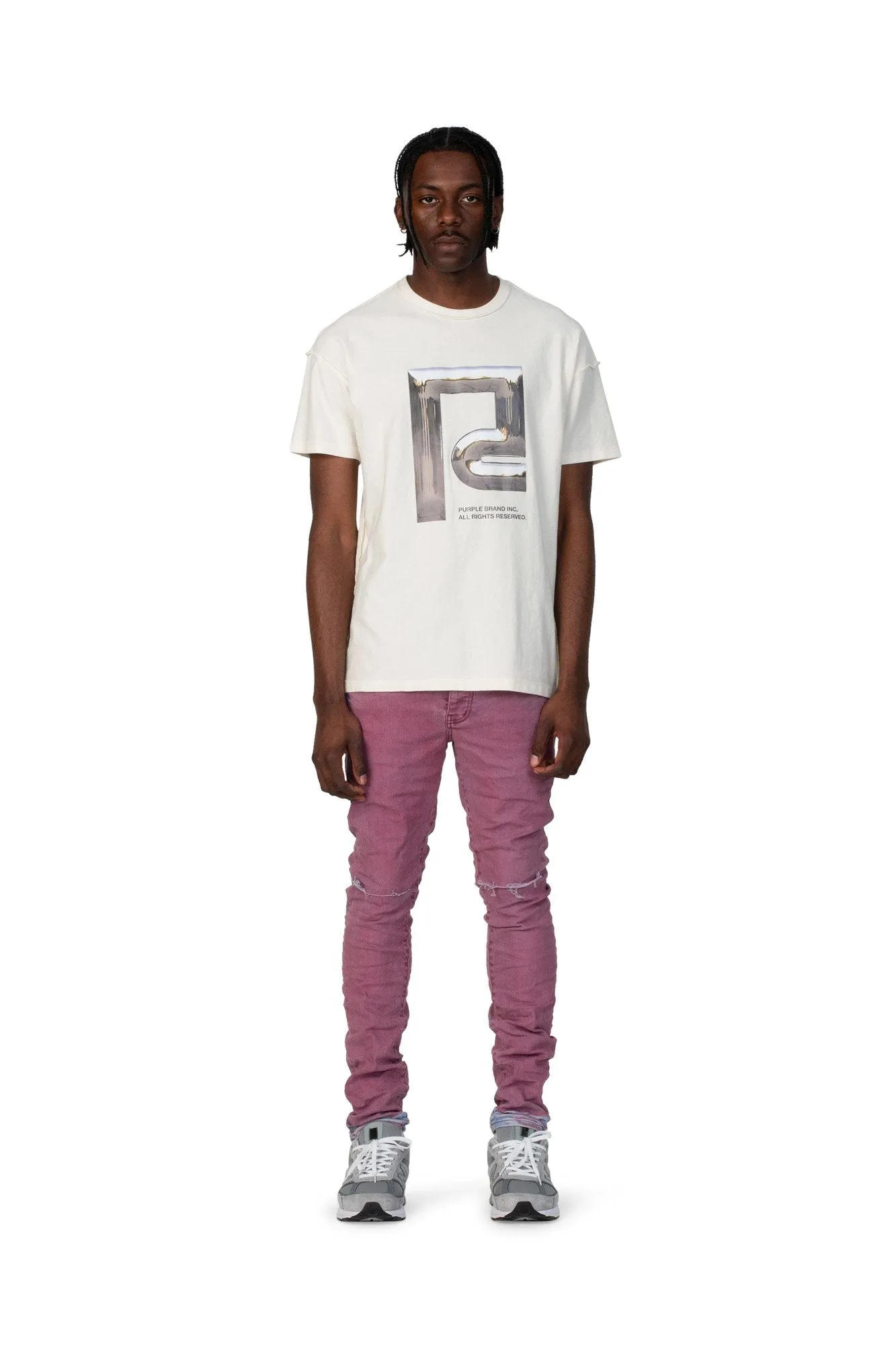 PURPLE BRAND SPRAY DENIM Mens Apparel