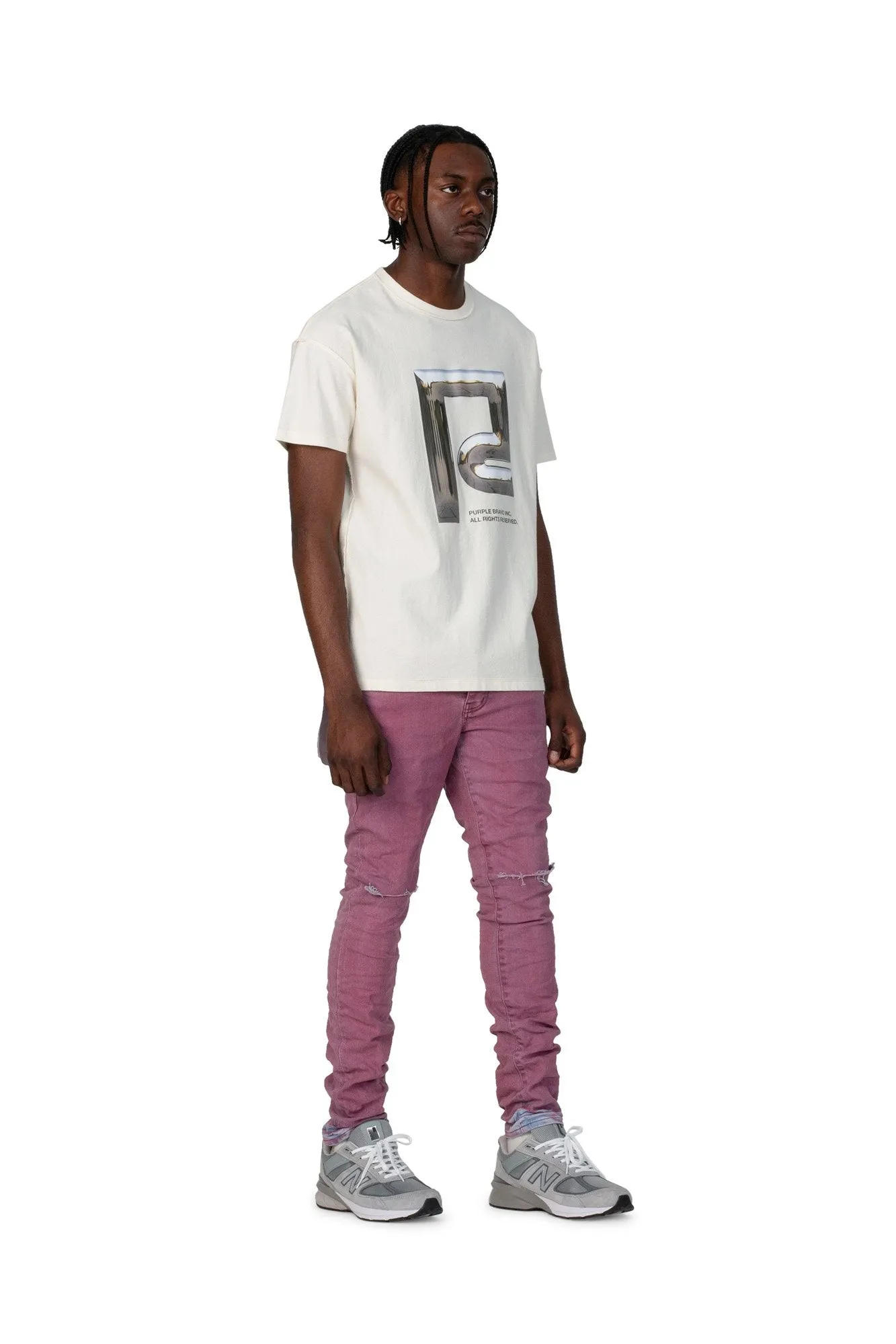 PURPLE BRAND SPRAY DENIM Mens Apparel