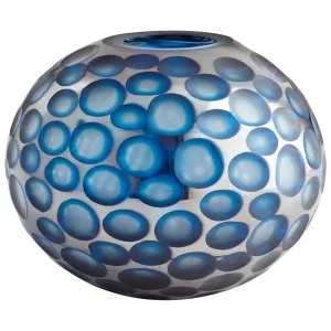 Round Toreen Vase|Blue-LG by Cyan