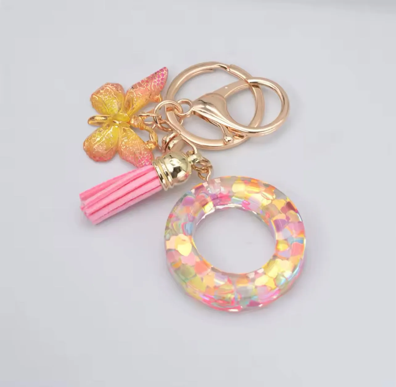 Summer Addition A-Z Letter Keychain