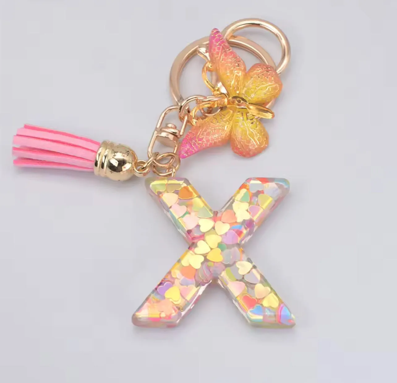 Summer Addition A-Z Letter Keychain