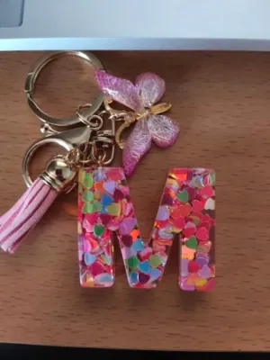 Summer Addition A-Z Letter Keychain