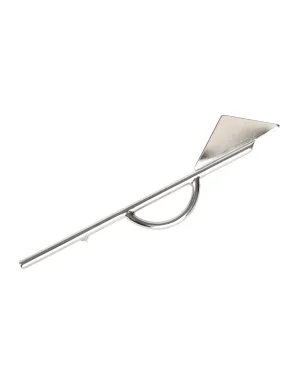 Ugo Correani Vintage Deco Geometric Oversized Silver Pin